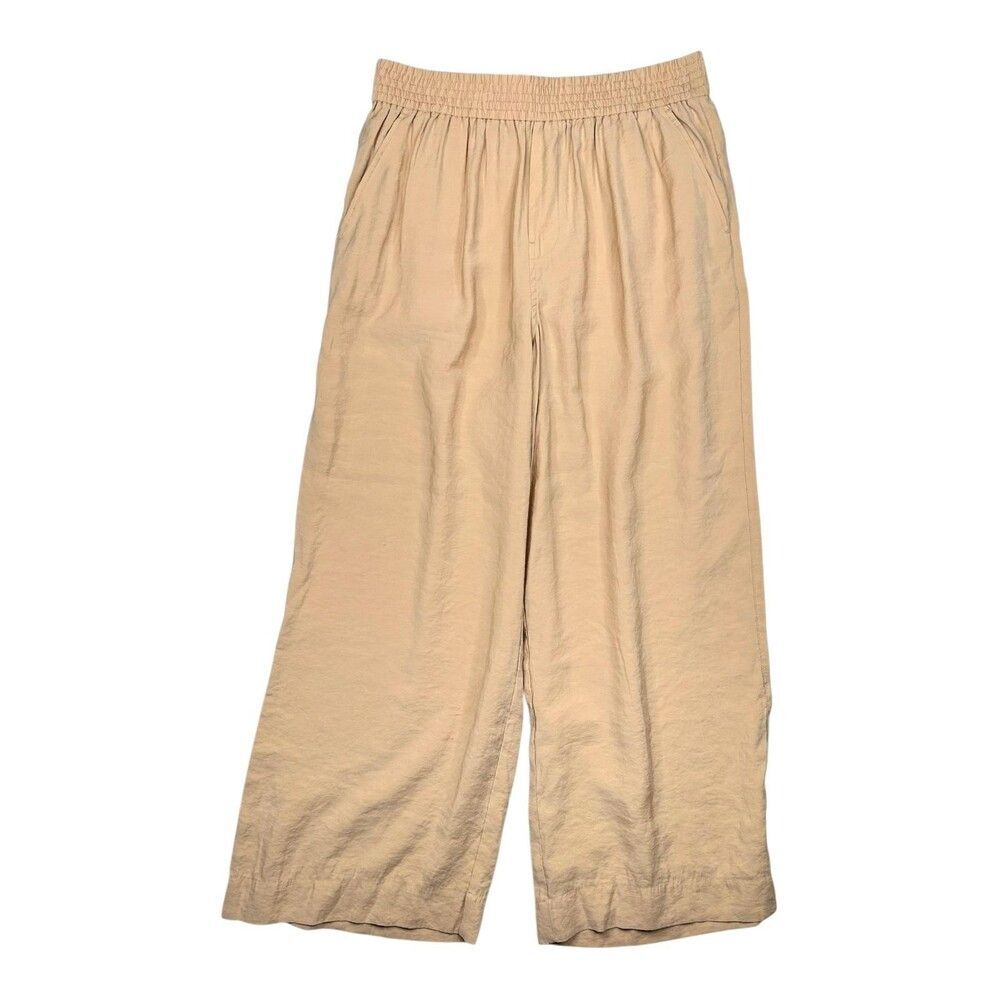 Madewell The Carley Wide-Leg Pant in Soft drape flowy pants womens size Large